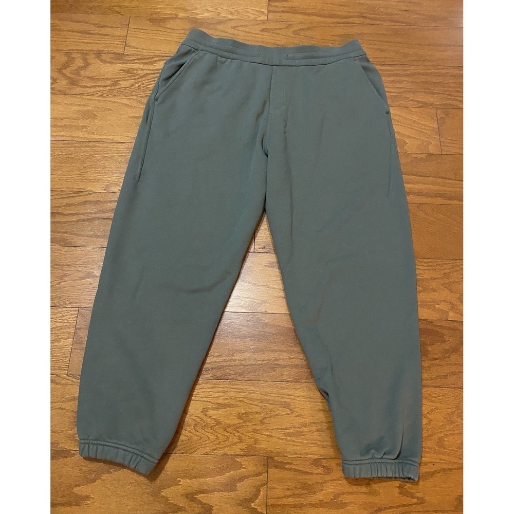 LuluLemon Mens XL Ash Stone Gray Fleece Warm Sweatpants Joggers Excellent Condit